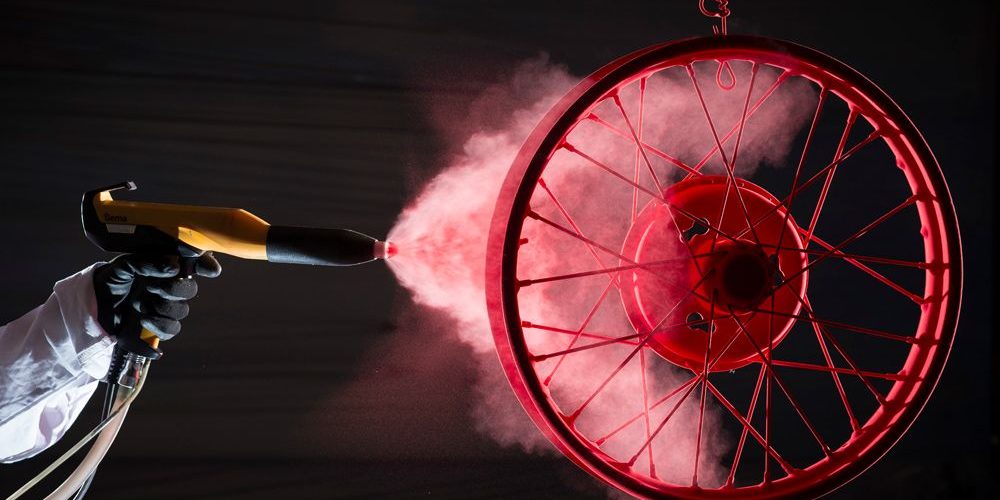 رنگ کوره ای پودری